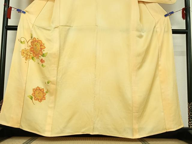 平和屋着物▽中国三大刺繍 相良刺繍 訪問着 単衣 正倉院花文 正絹 逸品 AABH2170jh