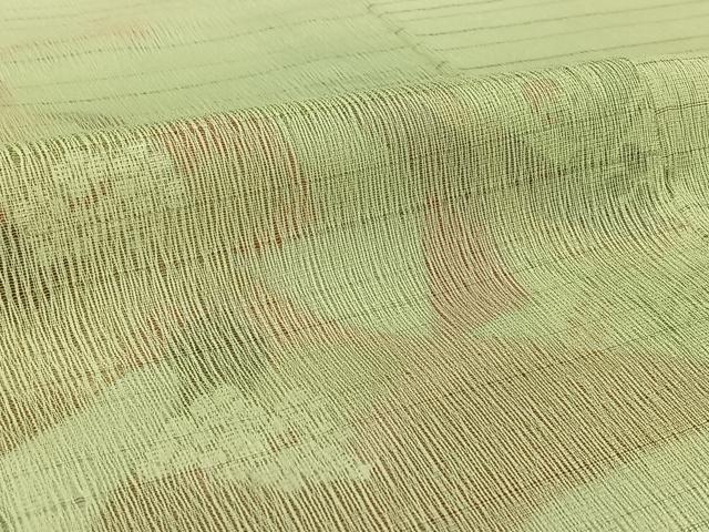 平和屋着物▽訪問着　無双　紗袷　紗×絽　吉祥花文　銀彩　正絹　逸品　AABH2185jh