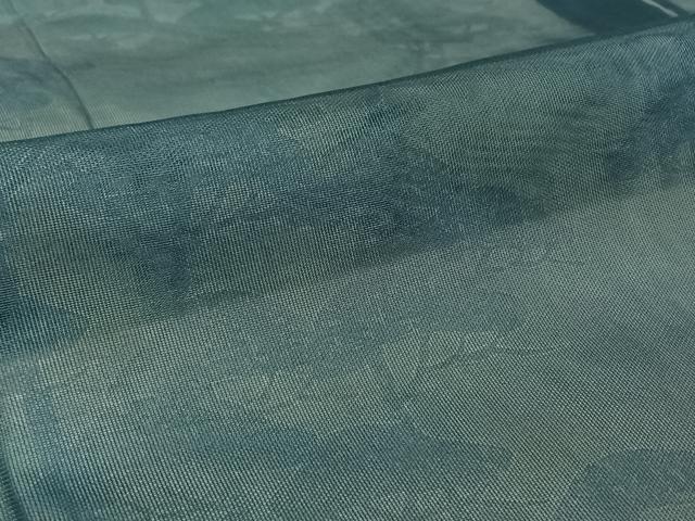 平和屋着物▽訪問着　無双　紗袷　紗×紗　手描き　松文　暈し染め　正絹　逸品　AABH2190jh