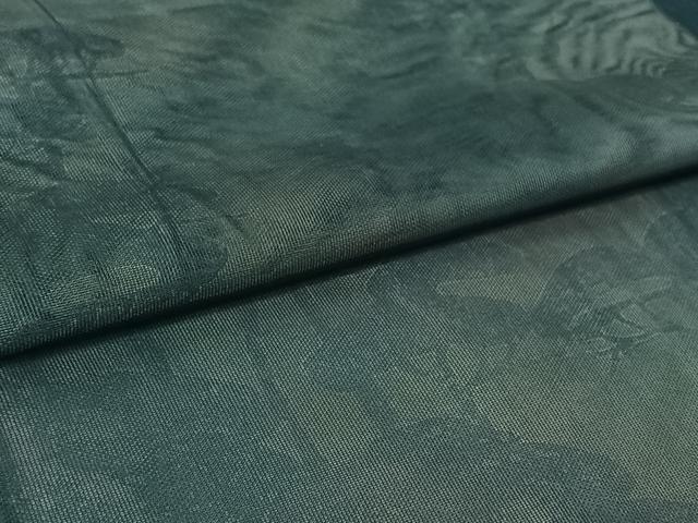 平和屋着物▽訪問着　無双　紗袷　紗×紗　手描き　松文　暈し染め　正絹　逸品　AABH2190jh