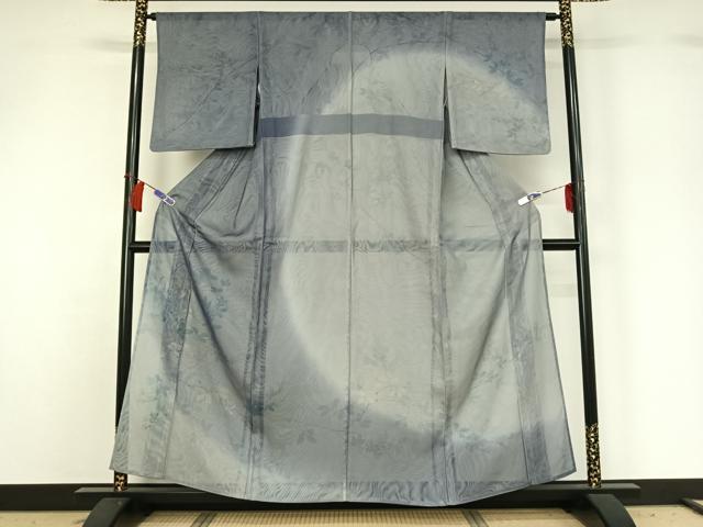 平和屋着物▽訪問着　無双　紗袷　紗×紗　手描き　枝花文　正絹　逸品　AABH2192jh