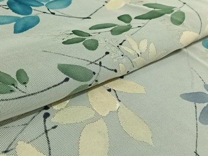 平和屋着物▽訪問着　無双　紗袷　紗×紗　手描き　枝花文　正絹　逸品　AABH2192jh
