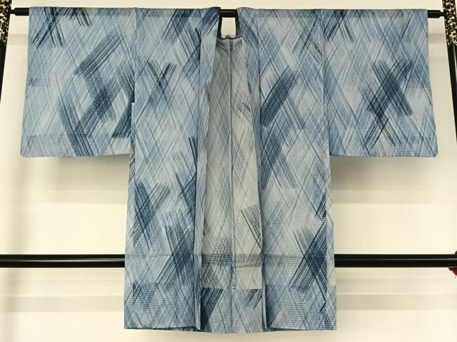 平和屋着物▽羽織　スリーシーズン　春夏秋　塵除け　紅梅織　変わり縞　AABH2196jh 平和屋着物▽羽織 スリーシーズン 春夏秋 塵除け 紅梅織 変わり縞