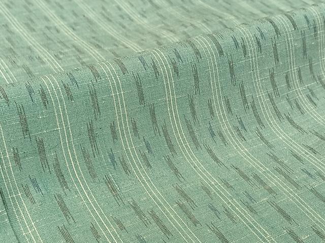 平和屋着物▽上質な紬　単衣　縞　正絹　逸品　AABH2198jh
