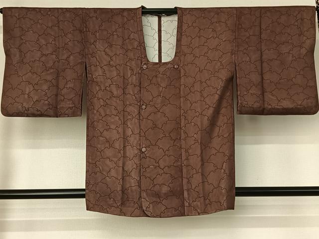 平和屋着物▽道行コート　スリーシーズン　春夏秋　塵除け　雪輪文　正絹　逸品　AABH2201jh