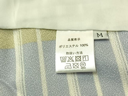平和屋着物▽小紋　単衣　横段文　洗える着物　AABH2202jh