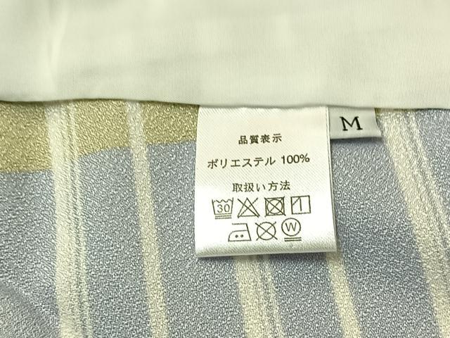 平和屋着物▽小紋　単衣　横段文　洗える着物　AABH2202jh