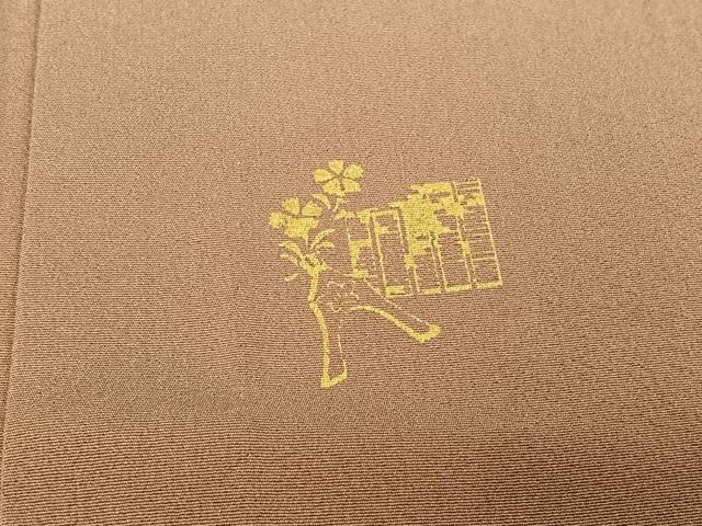 平和屋着物▽豪華色留袖　単衣　刺繍　御所車人物花文　暈し染め　金糸　金彩　正絹　逸品　AABH2204jh
