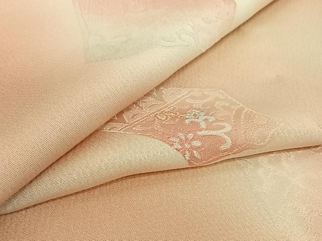 平和屋着物▽上質な小紋 単衣 正倉院花文 暈し染め 正絹 逸品 AABH2226jh