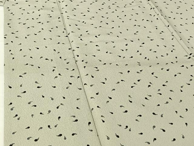 平和屋着物▽小紋　単衣　成り物　洗える着物　AABH2238jh