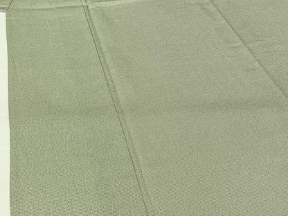 平和屋着物▽本塩沢　単衣　横段文　正絹　逸品　AABH2248jh