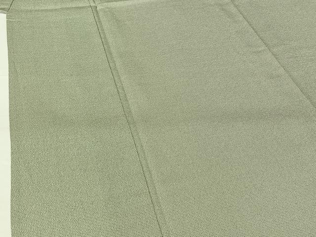 平和屋着物▽本塩沢　単衣　横段文　正絹　逸品　AABH2248jh