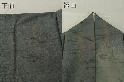 平和屋着物▽訪問着　単衣　お召地　樹林文　金銀彩　伊勢丹扱い　正絹　逸品　AABH2251jh