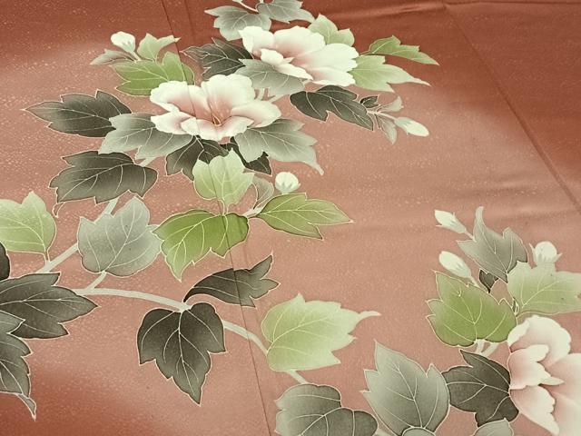 平和屋着物▽訪問着　単衣　作家物　刺繍　草花文　暈し染め　金糸　正絹　逸品　AABH2259jh 平和屋着物▽訪問着 単衣 枝花文 暈し染め 金彩 正絹 逸品 AABC0573fy