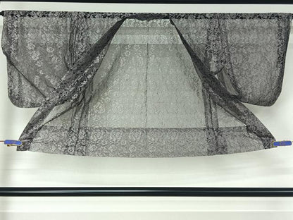 平和屋着物▽羽織　スリーシーズン　春夏秋　塵除け　草花文　銀糸　AABH2263jh