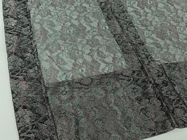 平和屋着物▽羽織　スリーシーズン　春夏秋　塵除け　草花文　銀糸　AABH2263jh