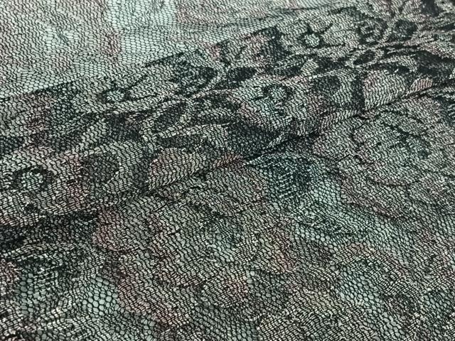 平和屋着物▽羽織　スリーシーズン　春夏秋　塵除け　草花文　銀糸　AABH2263jh