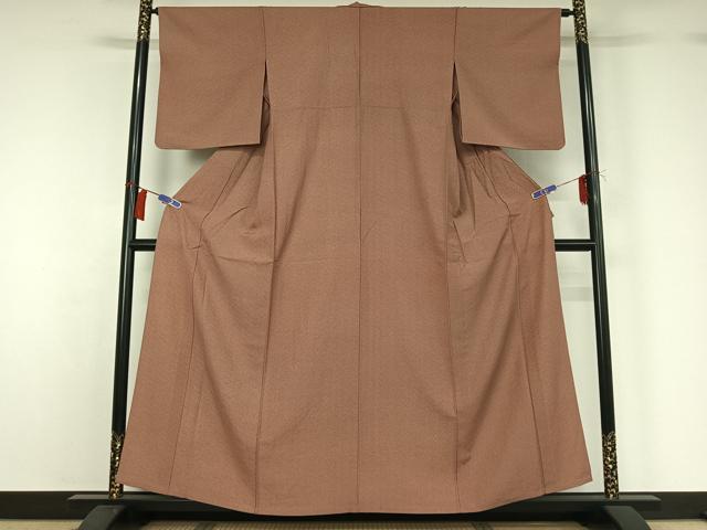 平和屋着物▽江戸小紋　単衣　菱文　正絹　逸品　AABH2266jh