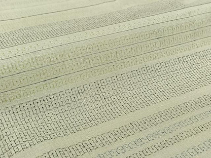 平和屋着物▽結城紬　単衣　80亀甲　横段文　正絹　逸品　AABH2270jh