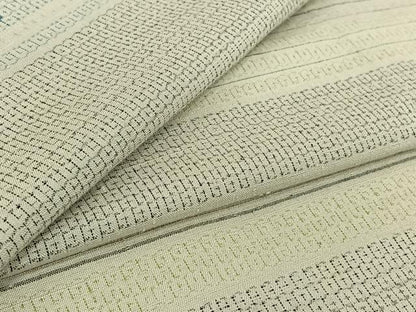 平和屋着物▽結城紬　単衣　80亀甲　横段文　正絹　逸品　AABH2270jh