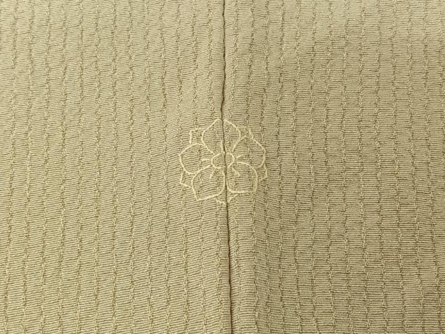 平和屋着物▽上質な小紋 単衣 絞り 手描き 花丸文 金彩 正絹 逸品