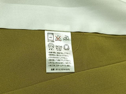 平和屋着物▽色無地　単衣　草花文　青丹色　洗える着物　AABH2298jh