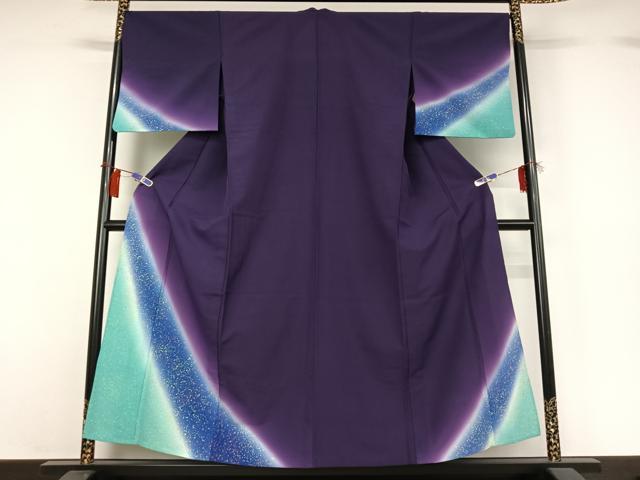 平和屋着物▽訪問着　単衣　霞文　暈し染め　洗える着物　AABH2300jh