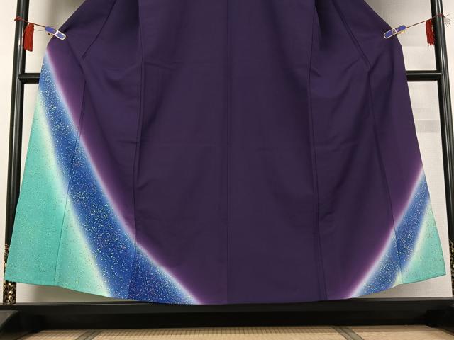 平和屋着物▽訪問着　単衣　霞文　暈し染め　洗える着物　AABH2300jh