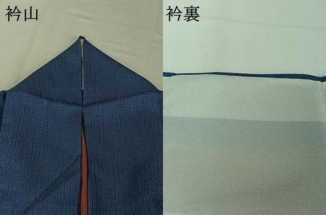 平和屋着物▽上質な小紋 単衣 霞文 正絹 逸品 AABH2308jh