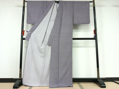 平和屋着物▽江戸小紋　単衣　鮫小紋柄　正絹　逸品　AABH2309jh