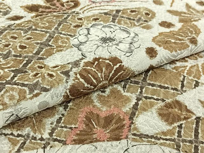 平和屋着物▽訪問着　単衣　手描き　辻が花　正絹　逸品　AABH2315jh