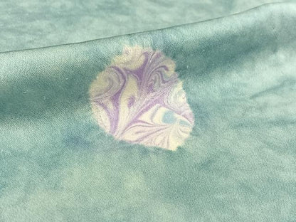 平和屋着物▽上質な小紋　単衣　絞り　霞文　暈し染め　正絹　逸品　AABH2317jh