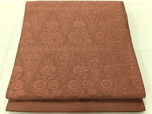 平和屋着物◎両面全通柄京袋帯 飾花文 正絹 逸品 AABH2337uk