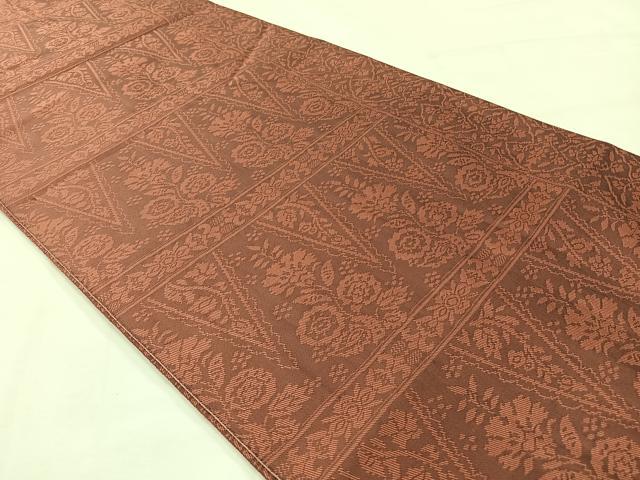 平和屋着物◎両面全通柄京袋帯 飾花文 正絹 逸品 AABH2337uk