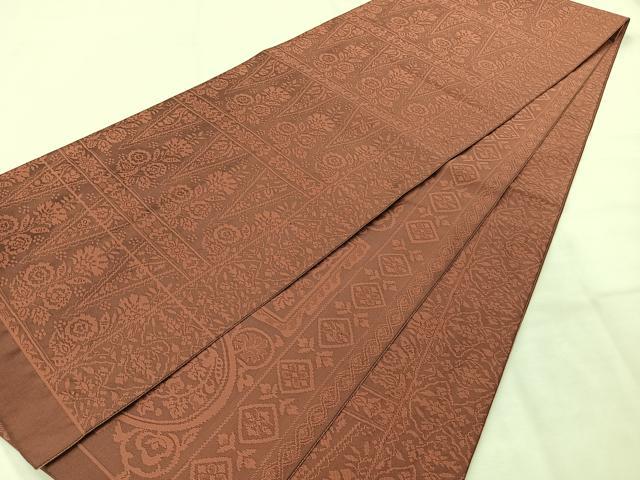 平和屋着物◎両面全通柄京袋帯 飾花文 正絹 逸品 AABH2337uk