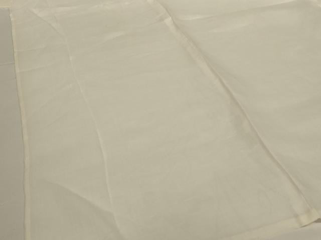 平和屋着物＊夏物　長襦袢　草花紋紗　象牙色　麻　AABH2444jd