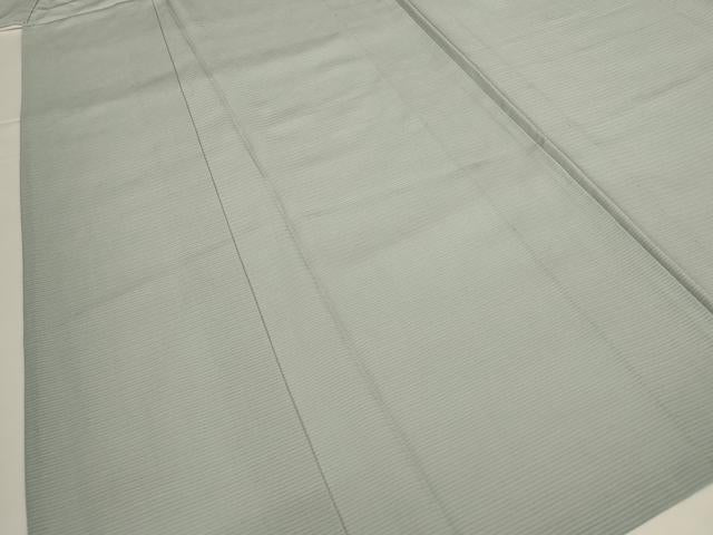 平和屋着物＊夏物 色無地 絽 青磁鼠色 正絹 逸品 AABH2445jd