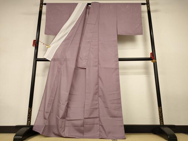 平和屋着物＊夏物 色無地 絽 梅鼠色 洗える着物 AABH2453jd