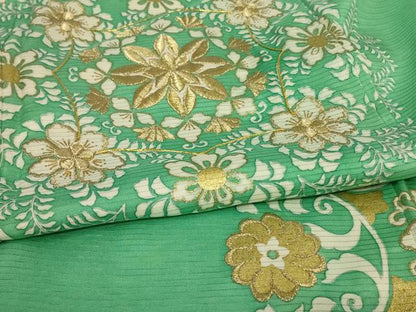 平和屋着物＊夏物 色留袖 絽 駒刺繍 宝相華 金彩 正絹 逸品 AABH2455jd