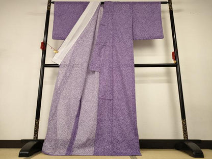 平和屋着物＊夏物 小紋 絽 氷割れ文 洗える着物 AABH2462jd