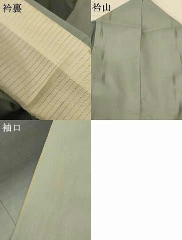 平和屋着物＊夏物 小紋 紗 丸文 暈し染め 正絹 逸品 AABH2463jd