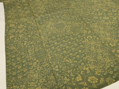 平和屋着物＊夏物 小紋 絽 更紗花文 正絹 逸品 AABH2469jd