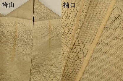 平和屋着物＊夏物　本場大島紬　夏大島　草葉文　正絹　逸品　AABH2478jd