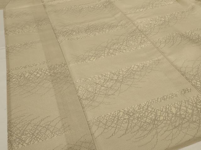平和屋着物＊夏物　本場大島紬　夏大島　草葉文　正絹　逸品　AABH2478jd