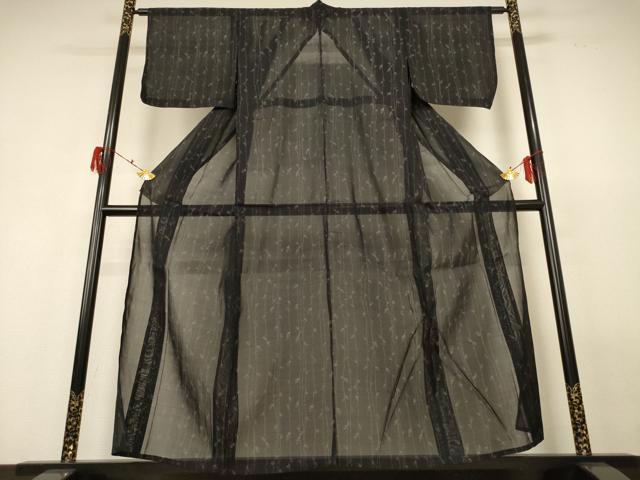 平和屋着物＊夏物 本場大島紬 夏大島 枝葉文 正絹 逸品 AABH2479jd