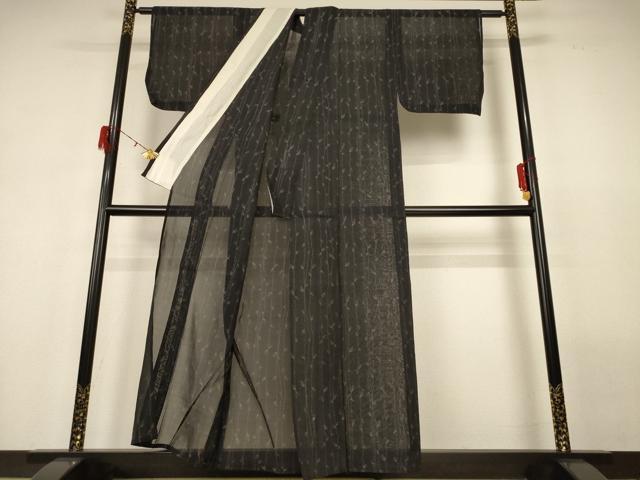 平和屋着物＊夏物 本場大島紬 夏大島 枝葉文 正絹 逸品 AABH2479jd