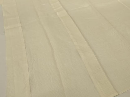 平和屋着物＊夏物　長襦袢　絽　鳥の子色　正絹　逸品　AABH2480jd