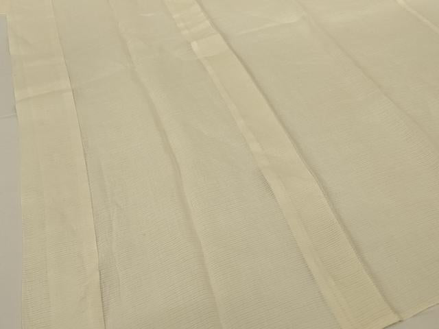 平和屋着物＊夏物　長襦袢　絽　鳥の子色　正絹　逸品　AABH2480jd