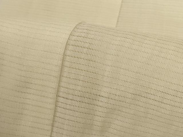 平和屋着物＊夏物　長襦袢　絽　鳥の子色　正絹　逸品　AABH2480jd