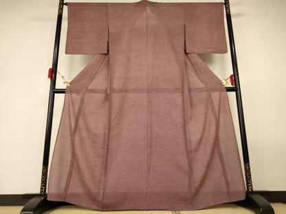 平和屋着物＊夏物 江戸小紋 絽 鮫小紋柄 正絹 逸品 AABH2485jd